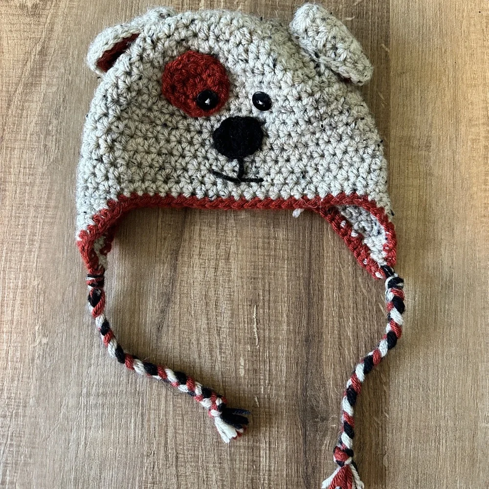 Crochet Dog Winter Hat | Size‎ 6-12m